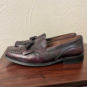 Bass Weejuns Mens Size 11 Cordovan Leather Shoes Tasseled Kiltie Clive Loafers